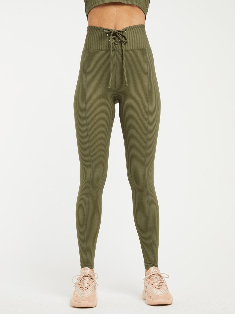 Year of Ours NWT Ribbed Football Lace Up Leggings